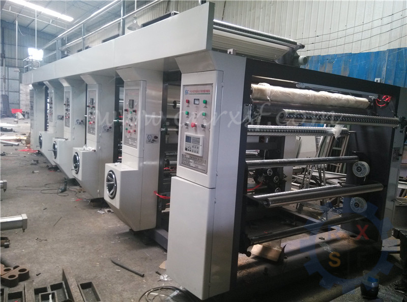 4 color 1600mm gravure type decorative paper printing machine