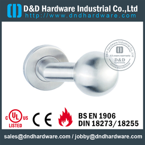 Mais recente forma de bola de aço inoxidável sólido maçaneta da porta do chuveiro- DDSH195