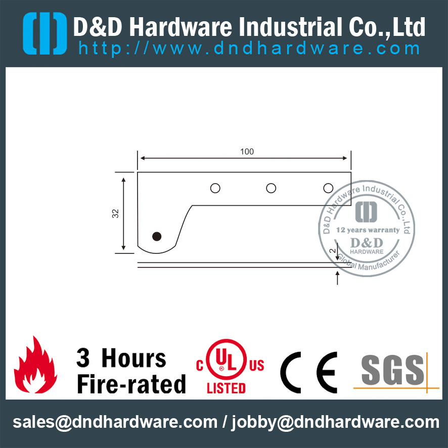 SS201 SSS Pivot Engsel untuk Pintu Ayun-DDSS051