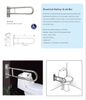 用于医院浴室的重型不锈钢 304 残疾人安全扶手 -DDTH038