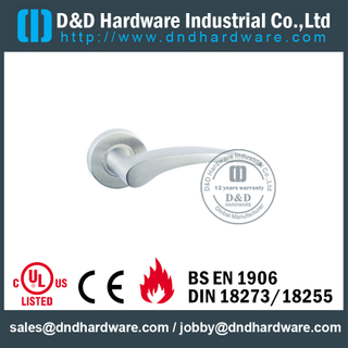 不锈钢 316 抛光铸造门把手用于空心金属门-DDSH015