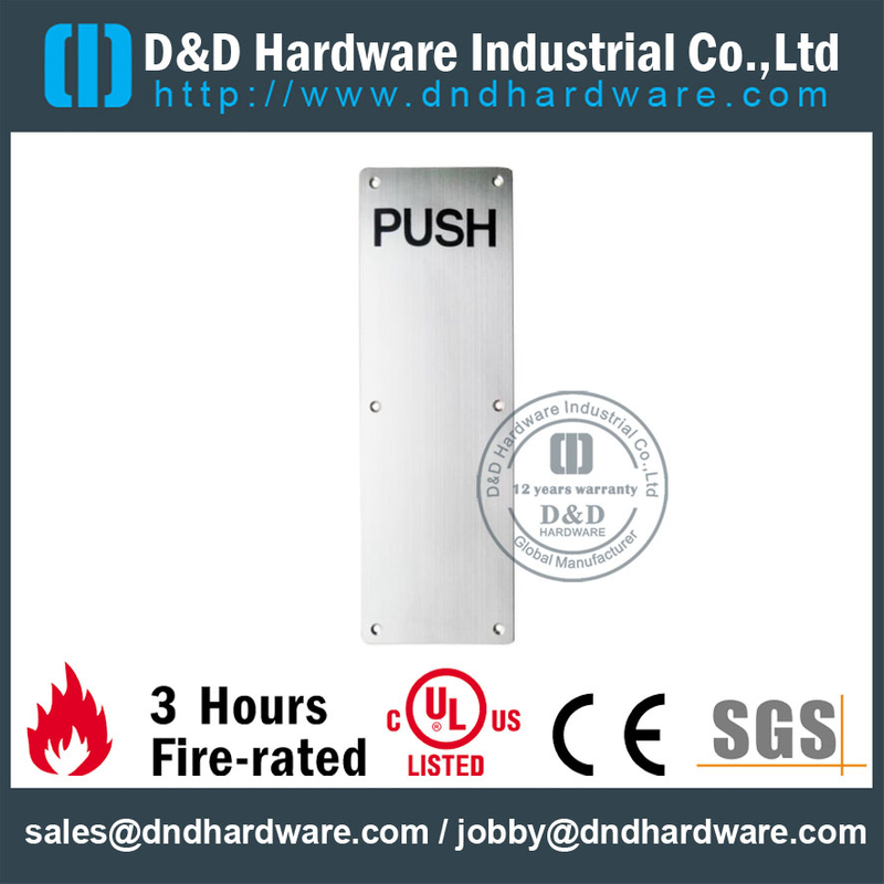 外铝门用不锈钢304方形推板-DDSP005