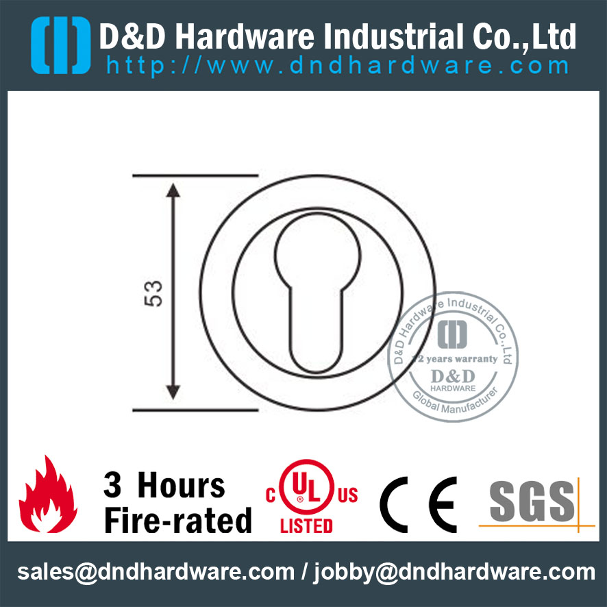 Tipo de Rosca do Cilindro Escutcheon-D & D Hardware