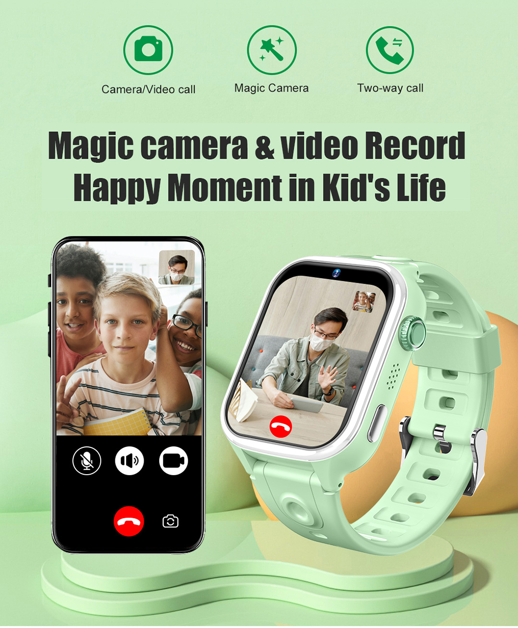 Reloj GPS inteligente 4G en tiempo real IP68 D40Pro