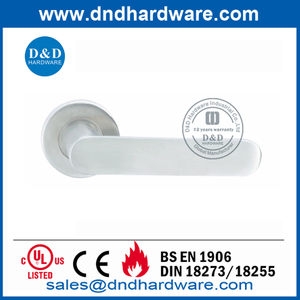 Handle Pintu Komersial Tuas Stainless Steel Padat di Rose-DDSH009