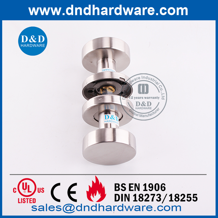 Knob Pintu Kayu Interior Bulat Stainless Steel Unik Modern-DDSH039