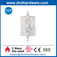 Bisagra de puerta de acero inoxidable de 4 pulgadas con punta de corona-DDSS034-B