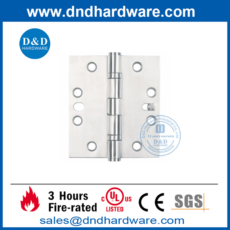 Bisagra de seguridad simple de acero inoxidable con cinco nudillos-DDSS015-B