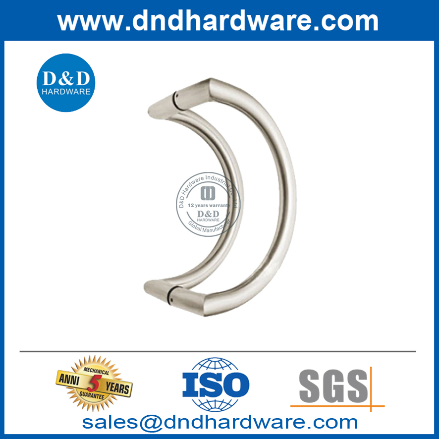 Puxador de aço inoxidável moderno especial para porta de metal-DDPH004