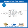 Verstellbarer Türrollenverschluss aus robustem Edelstahl-DDBC004