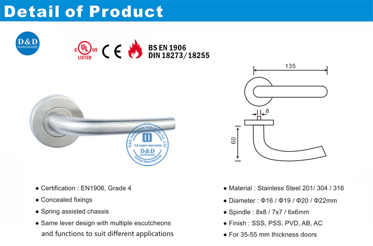 Tuas Pintu Handle-DDTH004-D & D Hardware