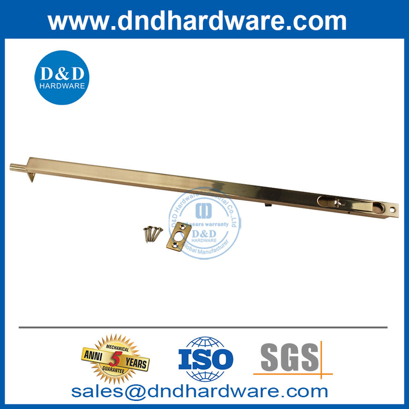ทองเหลือง 12 'สลักเกลียวสีทองขัดเงาที่ซ่อนอยู่สำหรับบ้านหน้าบ้าน DDDB002