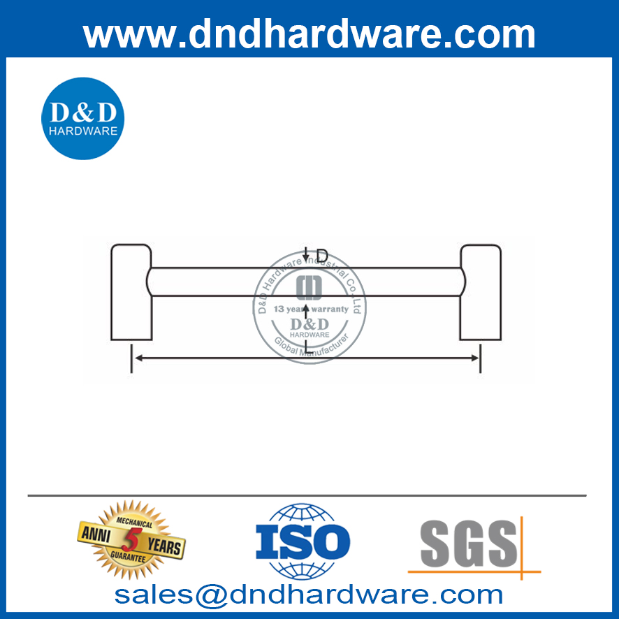 SS304 Modern Design D ประเภทตู้เสื้อผ้าเฟอร์นิเจอร์มือจับ DDFH004