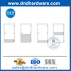 ความปลอดภัยสเตนเลสสตีลจานเตะสำหรับประตูไม้และโลหะ DDKP001