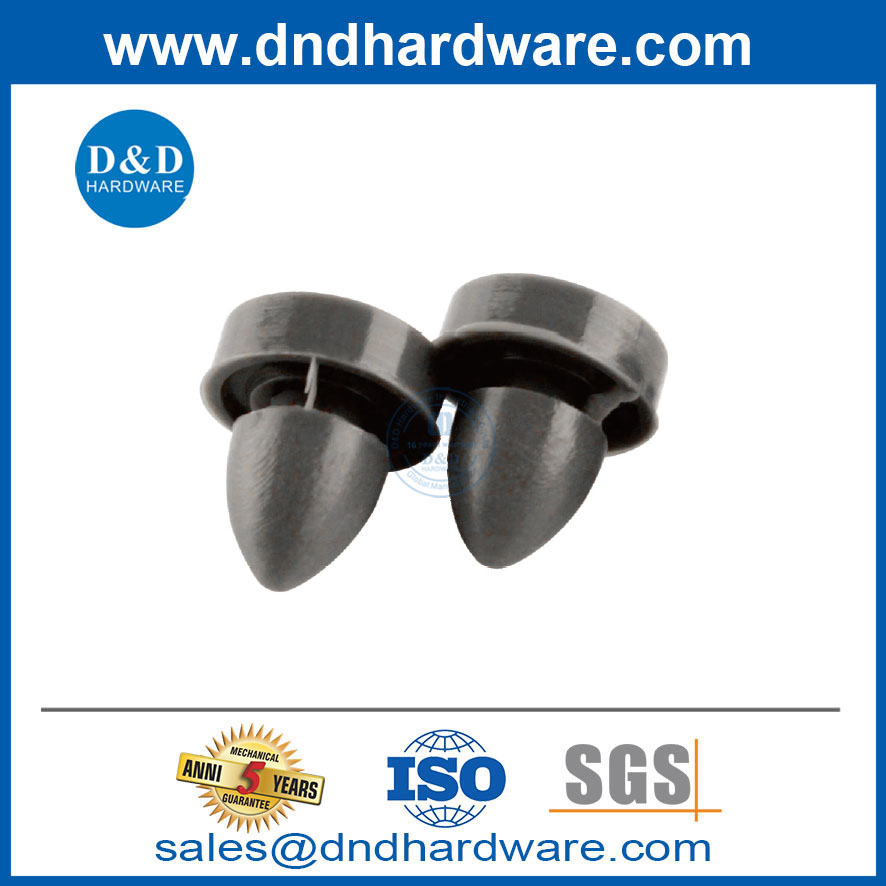 ฮาร์ดแวร์ acccessories สีเทาประตูยางเครื่องเงียบสำหรับเฟรมโลหะกลวง DDRS001