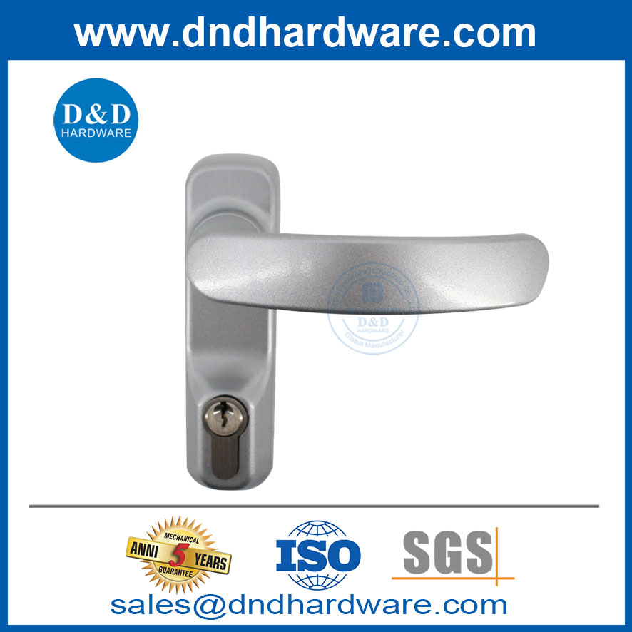 โลหะผสมโลหะผสม Chrome Nickel Escutcheon Lever สำหรับ Metal Wood Door-DDPD041