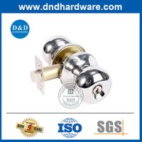 โปแลนด์ Chrome Zinc Alloy Door Lock Lock Set สำหรับประตูไม้ DDLK32