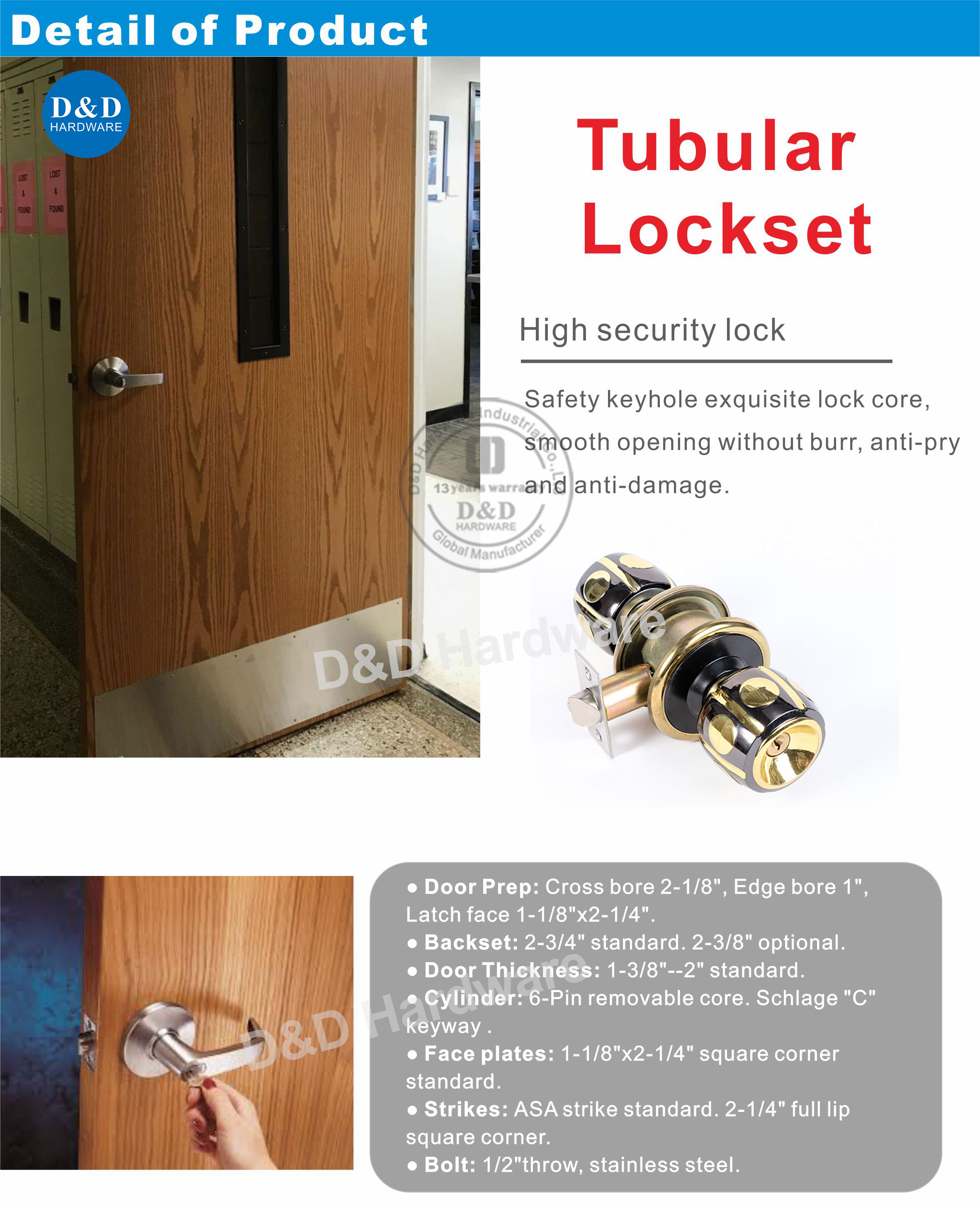 Tubular-Lockset-DDLK042