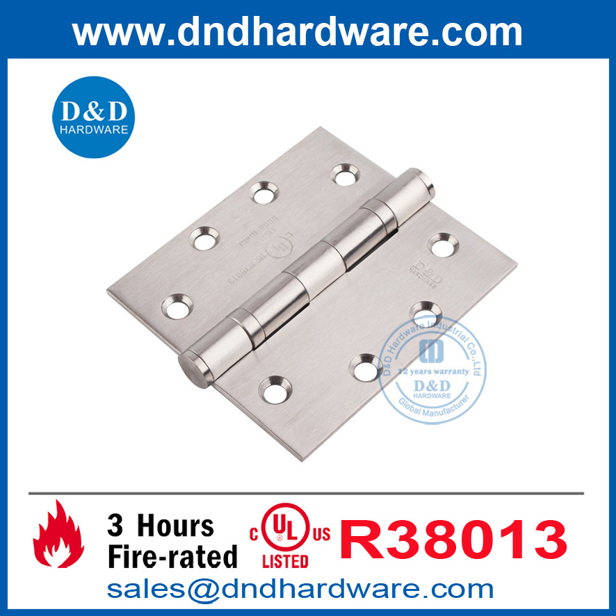 UL สแตนเลสสตีลไฟบานบานพับประตูสำหรับประตูฉุกเฉิน-DDSS002-FR-4.5x4x3.4