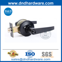 สังกะสีอัลลอยด์ผู้ผลิตล็อคเซ็ตแมตต์สีดำคันโยกประตูล็อคเซ็ตพร้อม Cylinder-DDLK082
