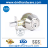 ประเภทกลมสังกะสีโลหะผสมสีเงินลูกบิดปุ่มล็อค Deadbolt-DDLK024