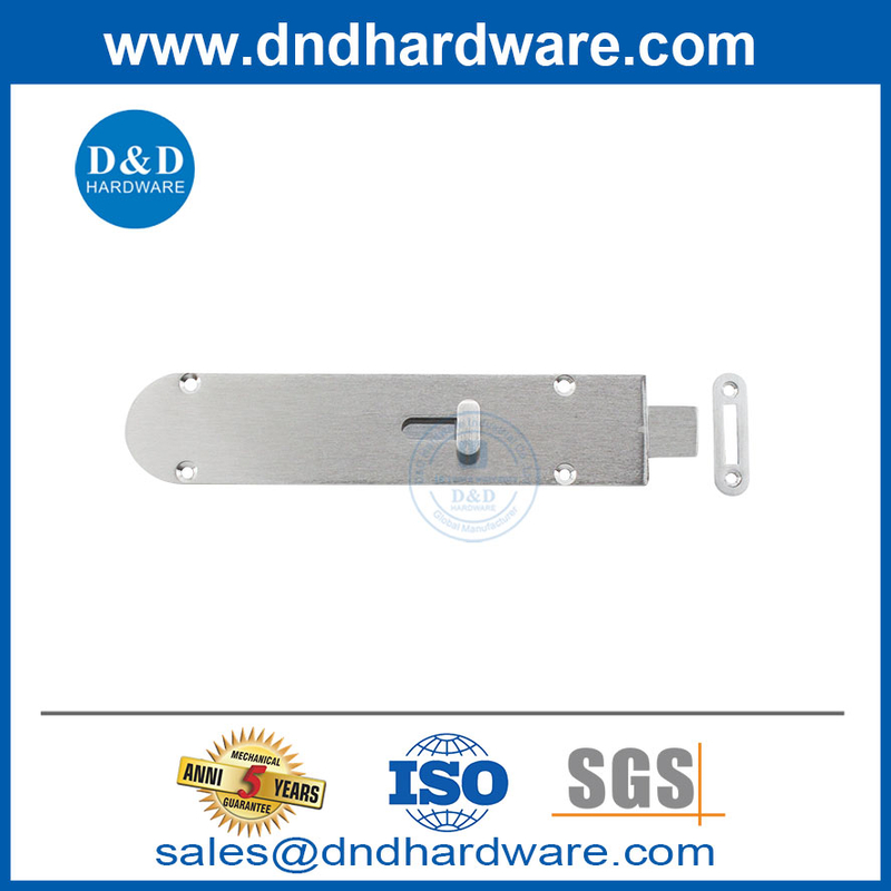 สลักเกลียวประตูทองเหลืองนิกเกิลซาตินด้านในประตู Bolt-DDDB028