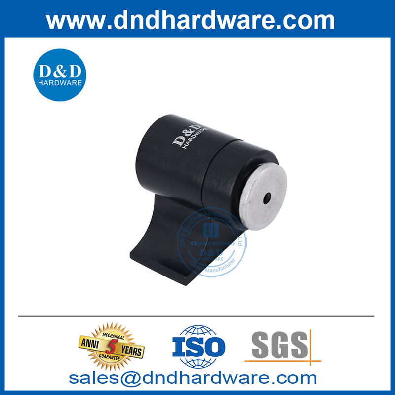 สแตนเลสสตีลแมตต์ประตูแม่เหล็กสีดำหยุดสำหรับประตูภายนอก DDDS033