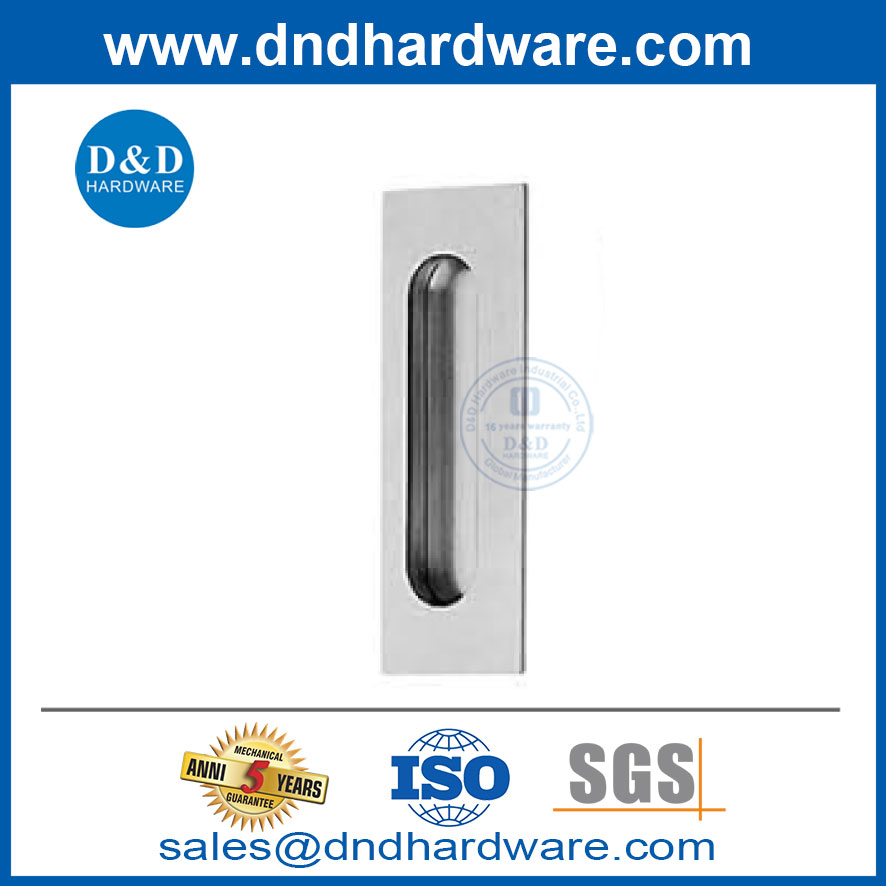 ตู้สแตนเลสสตีลดึงมือจับเฟอร์นิเจอร์ฮาร์ดแวร์ตู้ครัวประตูมือจับ DDFH074