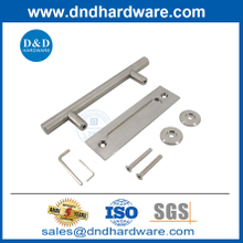 สแตนเลสสตีลประตูสองประตูยุ้งฉางฮาร์ดแวร์ฟลัลพล็อตด้ามจับ DDBD102