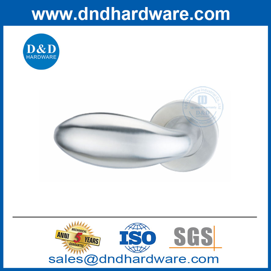 Round Rosette Room Type Door Handle Knob สำหรับสนามบิน DDSH030