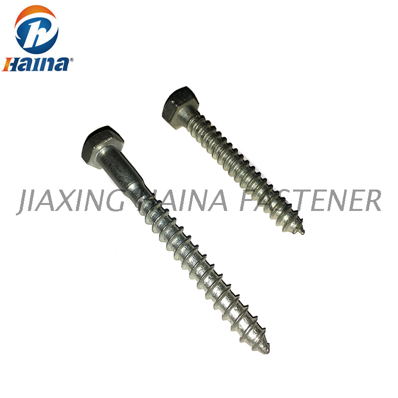 Tornillo para madera galvanizado de acero al carbono Gr4.8