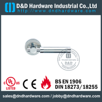 Stainless Steel 316 Chrome Tuas Padat Handle Pintu Eksternal untuk Pintu Baja -DDSH034