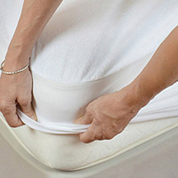 Hypoallergenic, Breathable, Thin, Quiet, Smooth, No Vinyl, Waterproof Fitted Mattress Protector