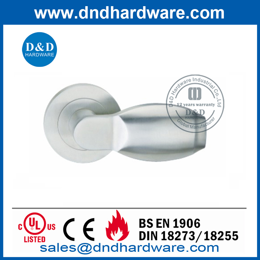 Maçaneta decorativa pequena da porta oval de aço inoxidável-DDSH031