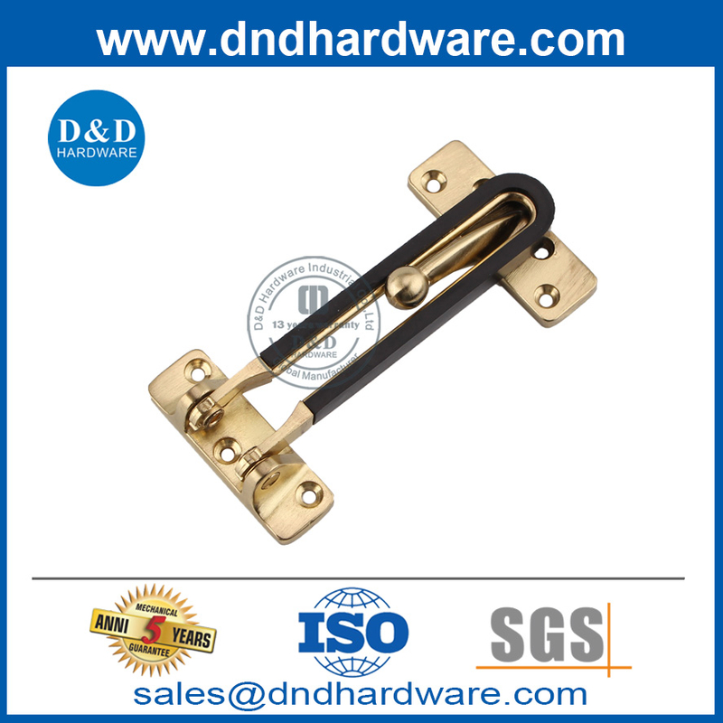 Fechadura de proteção de porta de segurança de liga de zinco dourada para porta interna-DDDG008