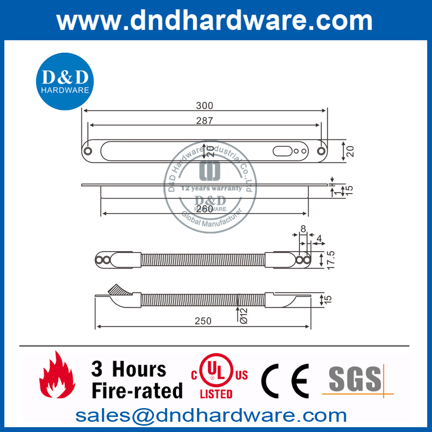 Perangkat Transfer Daya Tersembunyi Stainless Steel-DDTD002