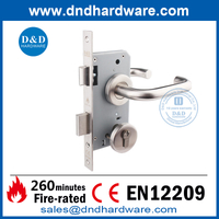 BS EN12209 SOLID SUS304 Fire จัดอันดับ Sash Lock-DDML009