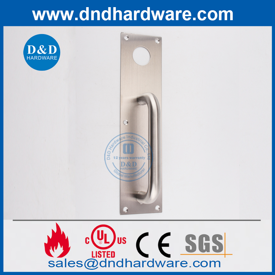 Placa de extracción de pestillo de noche de acero inoxidable moderno-DDPD011