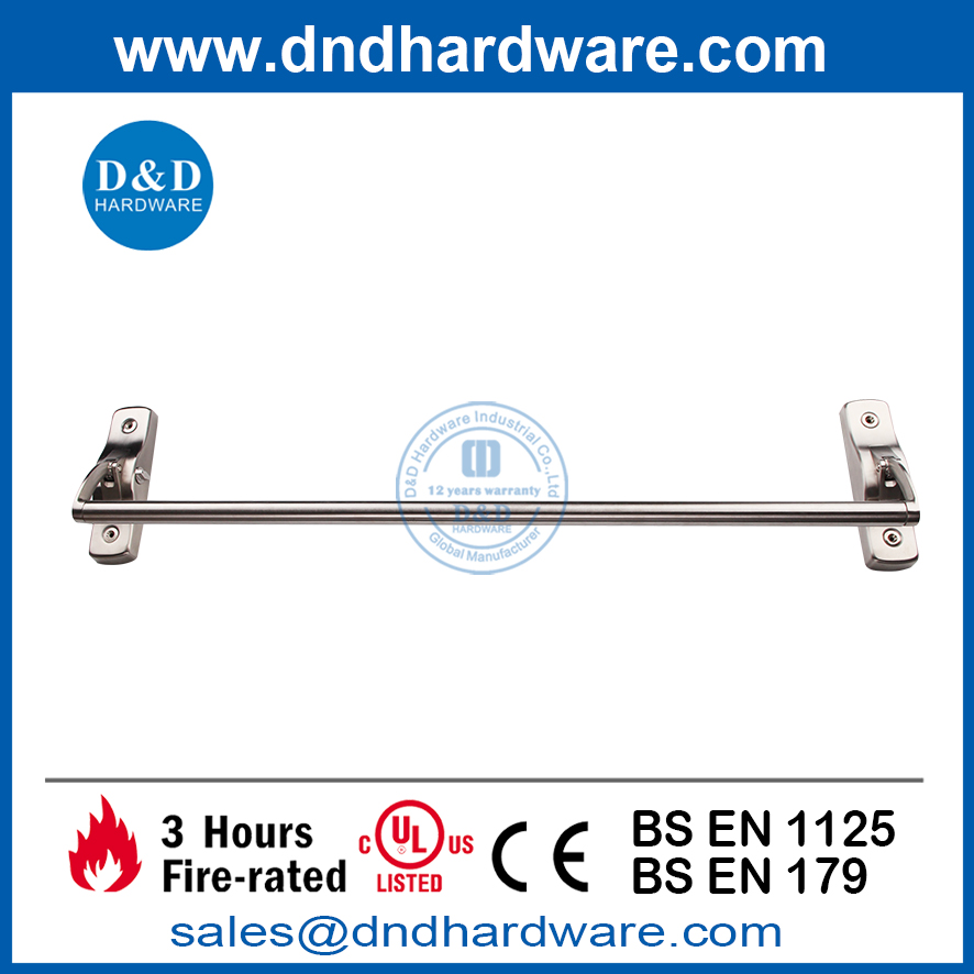 SS304-Panic-Hardware-Cross Bar Type Rim Exit Device