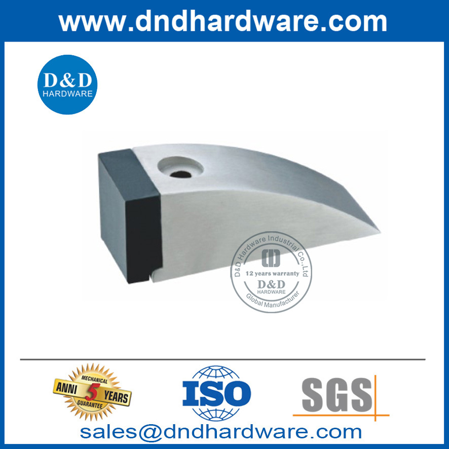 Aleación de zinc Tipo de montaje en piso Goma Mejor tope para puerta interior-DDDS013