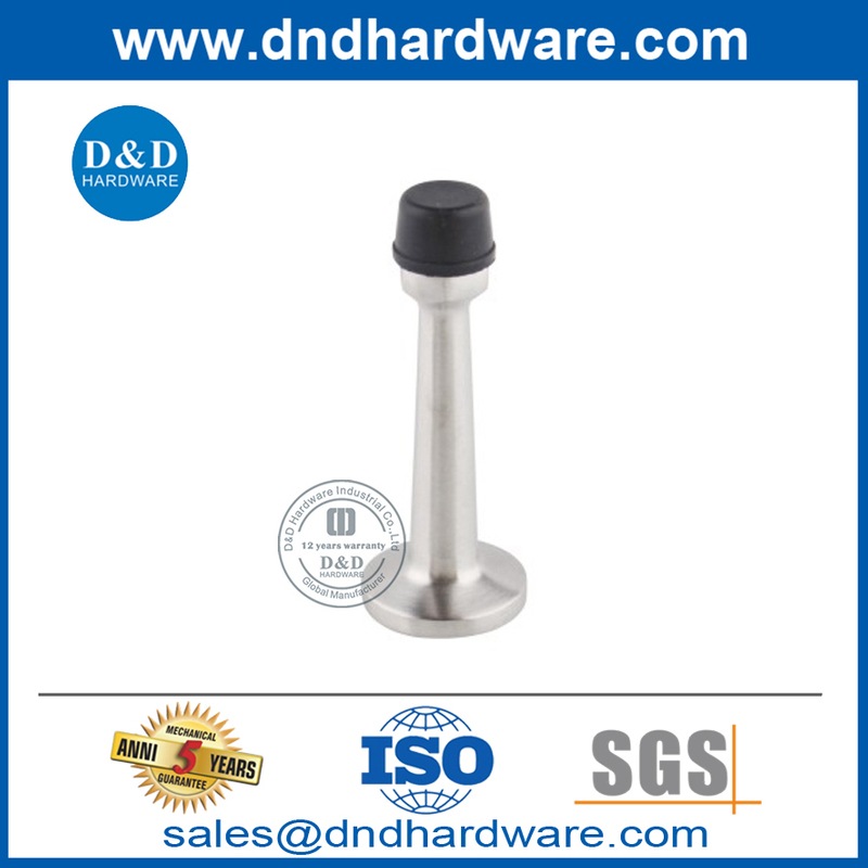 Hardware de rolha de porta de quarto de liga de zinco cetim níquel-DDDS015-B