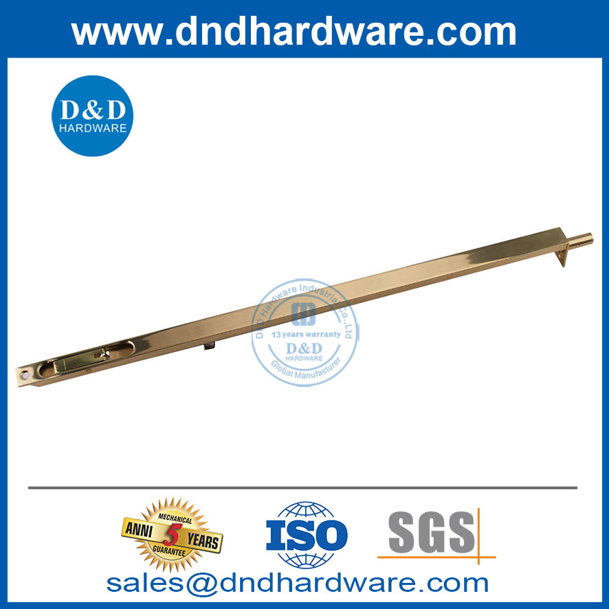 ทองเหลือง 12 'สลักเกลียวสีทองขัดเงาที่ซ่อนอยู่สำหรับบ้านหน้าบ้าน DDDB002