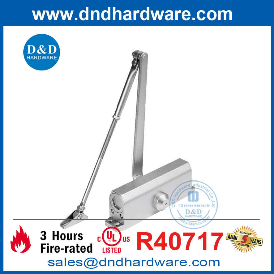 อลูมิเนียม 60-85 กก. แบริ่งกลับมาตรวจสอบประตูใกล้กับ UL ที่ระบุไว้ใน DDDC025BC