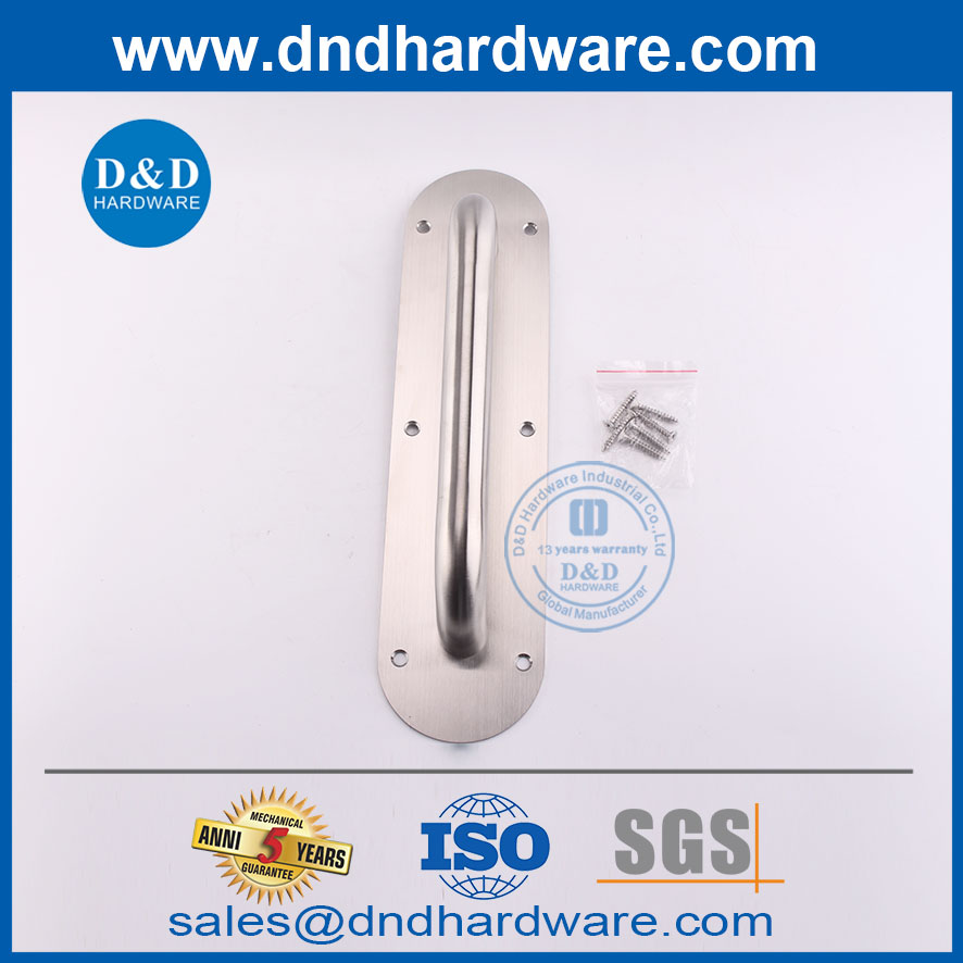 รูปไข่สแตนเลสสตีลแบบพุชดึงแผ่นรองรองรองสำหรับประตูภายนอก DDPH022