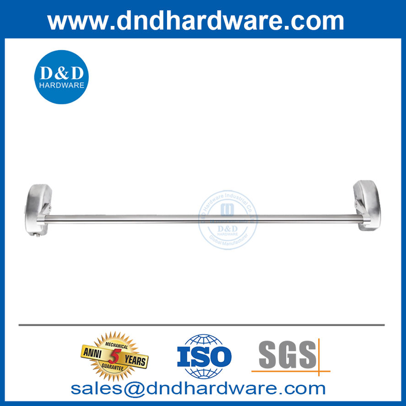 边缘类型横杆不锈钢恐慌杆，用于双门DDPD021