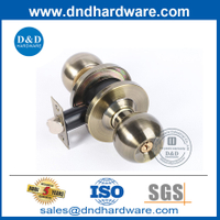 ชุดปุ่มล็อคประตูโลหะผสมทองเหลืองโบราณที่มีคีย์ DDLK060 ปกติ