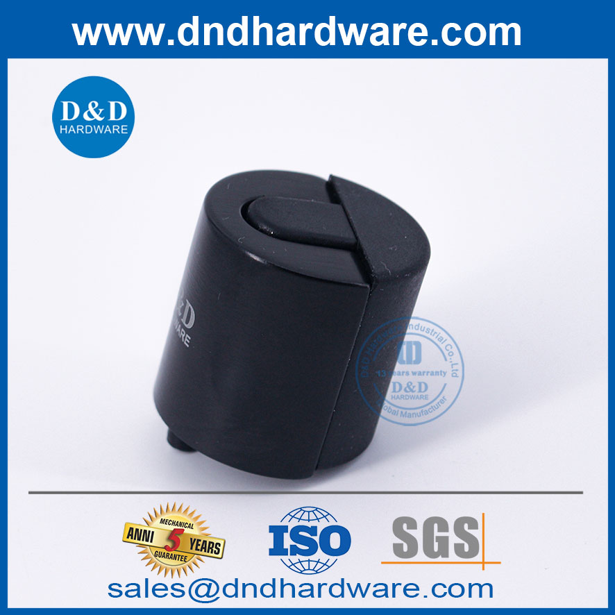 Matte Black Stainless สตีลประตูยางขนาดใหญ่หยุด ddds012