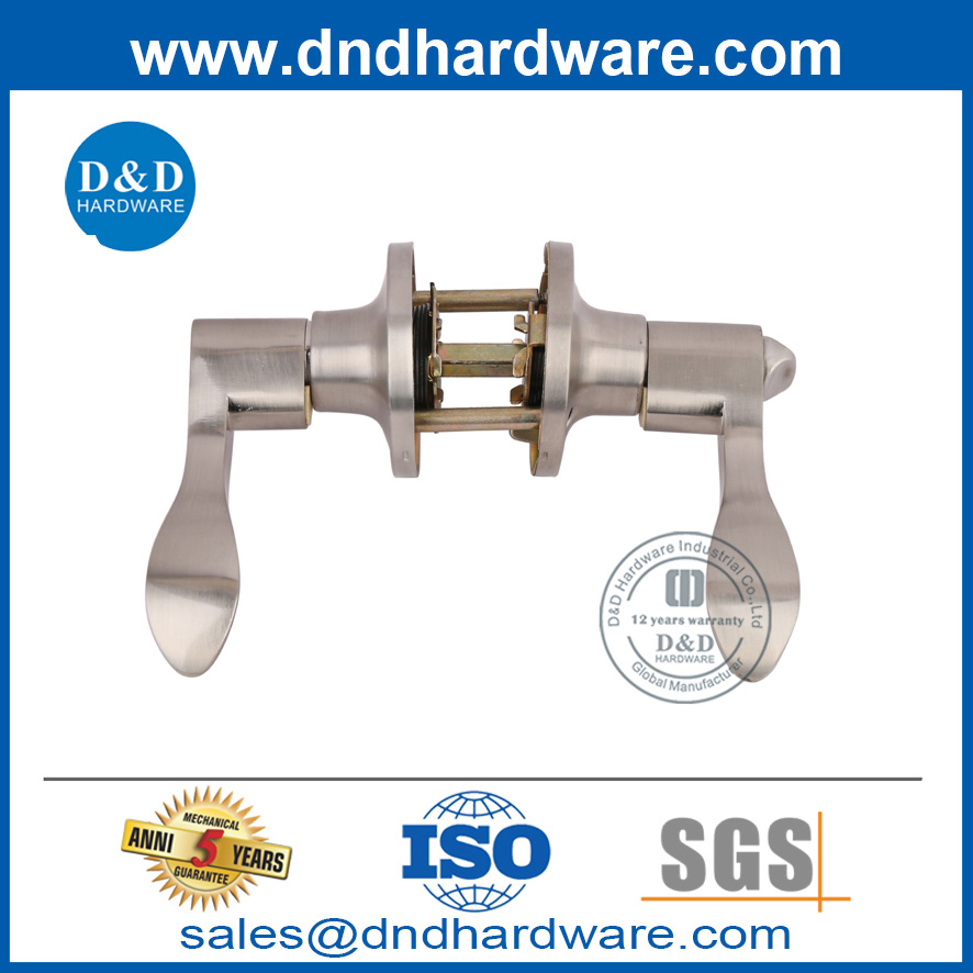 Zinc Alloy ประตูคันโยกภายในชุดล็อคท่อพร้อมฟังก์ชั่นทางเข้า DDLK091