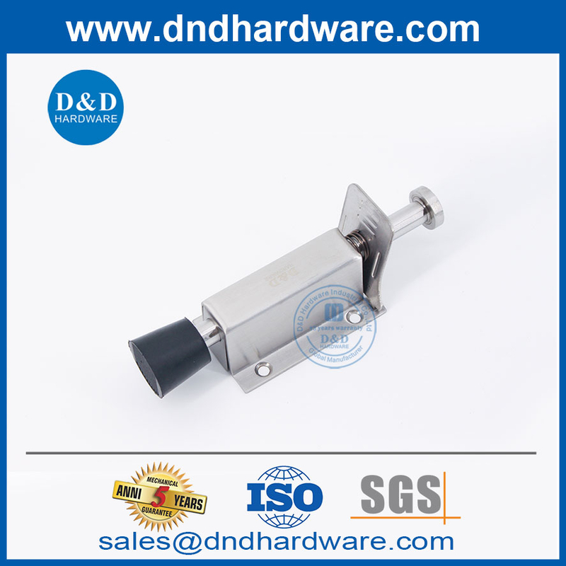 SUS304 FOOT FOOT SPRING LOAD DOOT STOP สำหรับประตูเดี่ยว DDDS035