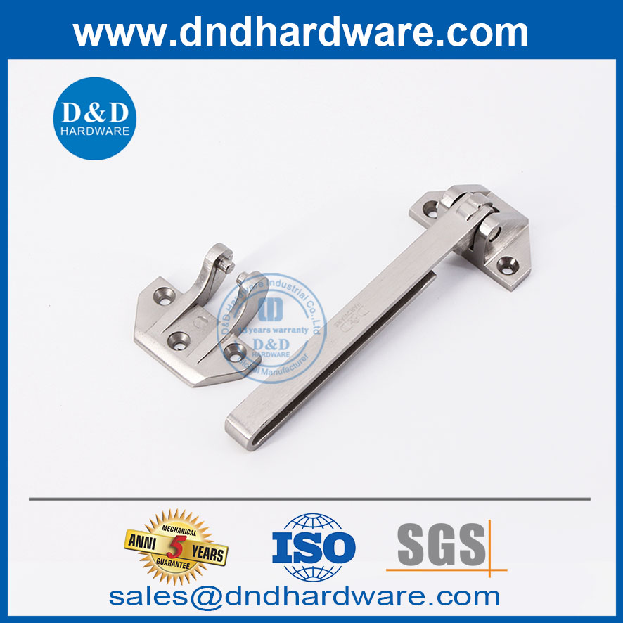 Hot Selling Zinc Silver Satin Nickel Door Guard สำหรับ Outside Door-DDDG009